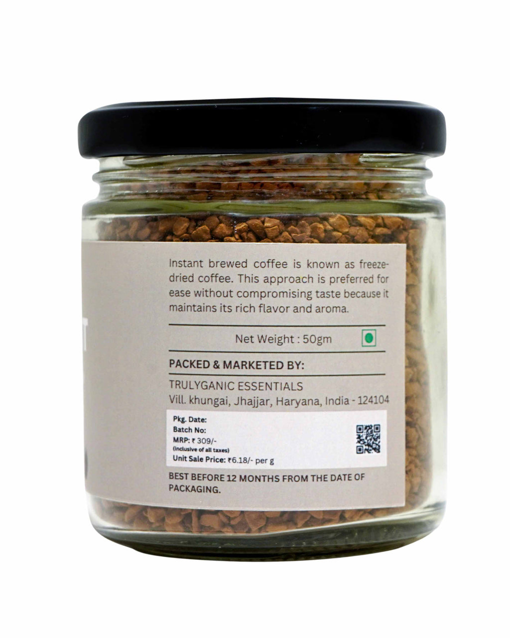 Trulyganic Hazelnut Flavoured Instant Coffee