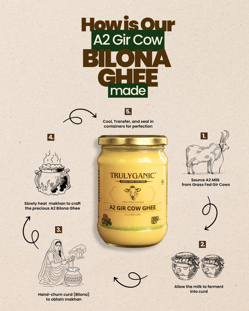 Trulyganic A2 Bilona Gir Cow Ghee